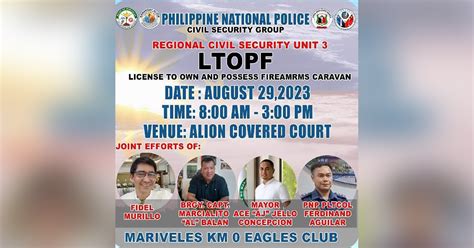 ltopf caravan 2024 schedule batangas|Balan organizes LTOPF Caravan .